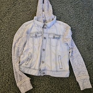 Mudd Light Blue and Gray Jean Jacket